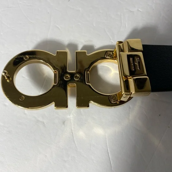 Salvatore Ferragamo Adjustable Oversized Buckle Belt